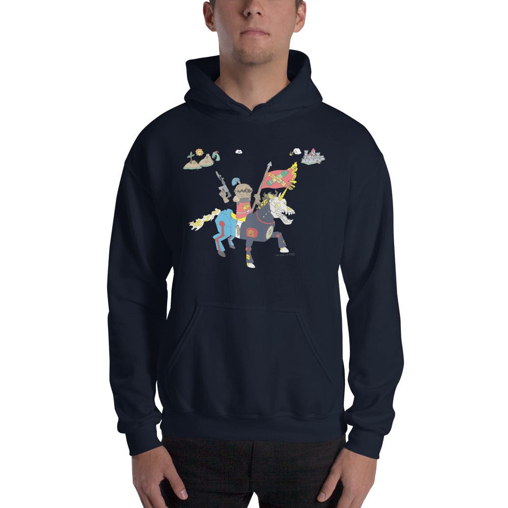 Tactical Gear Junkie Navy / S Sketch's World © Officially Licensed - Mechapony Unisex Hoodie