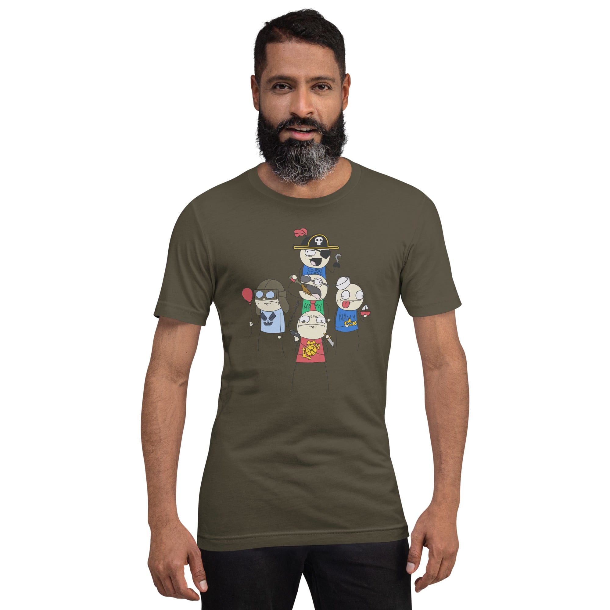 Tactical Gear Junkie Army / S Sketch's World © Officially Licensed - 5 Branches Unisex T-Shirt