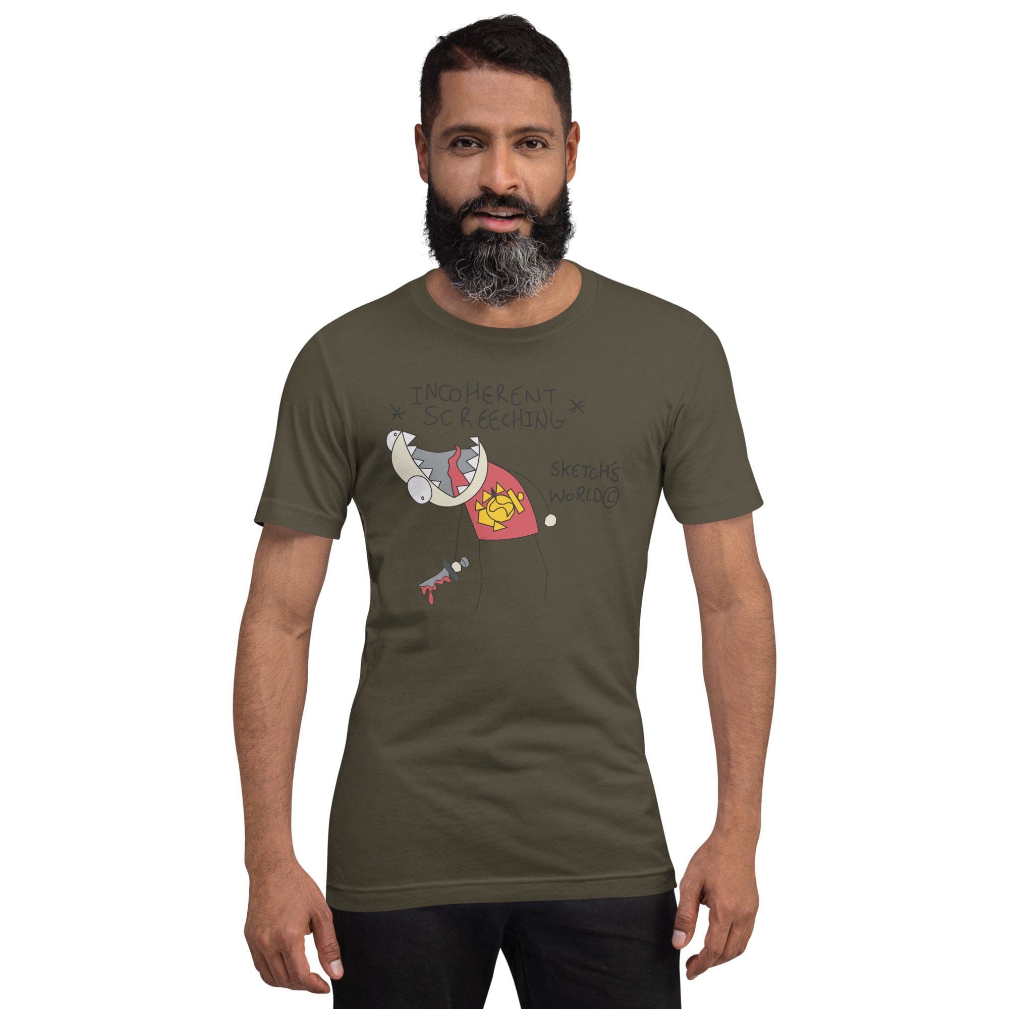 Tactical Gear Junkie Army / S Sketch's World © Officially Licensed - Incoherent Screeching Marine Unisex T-Shirt