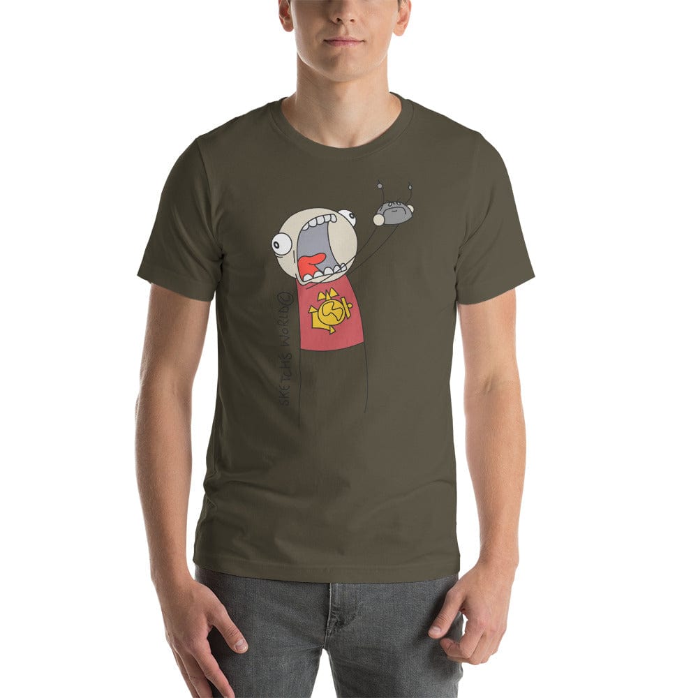 Tactical Gear Junkie Army / S Sketch's World © Officially Licensed - Marine & Rock Unisex T-Shirt