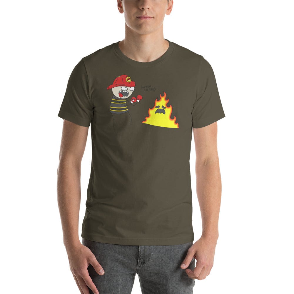 Tactical Gear Junkie Army / S Sketch's World © Officially Licensed - Firefighter Unisex T-Shirt