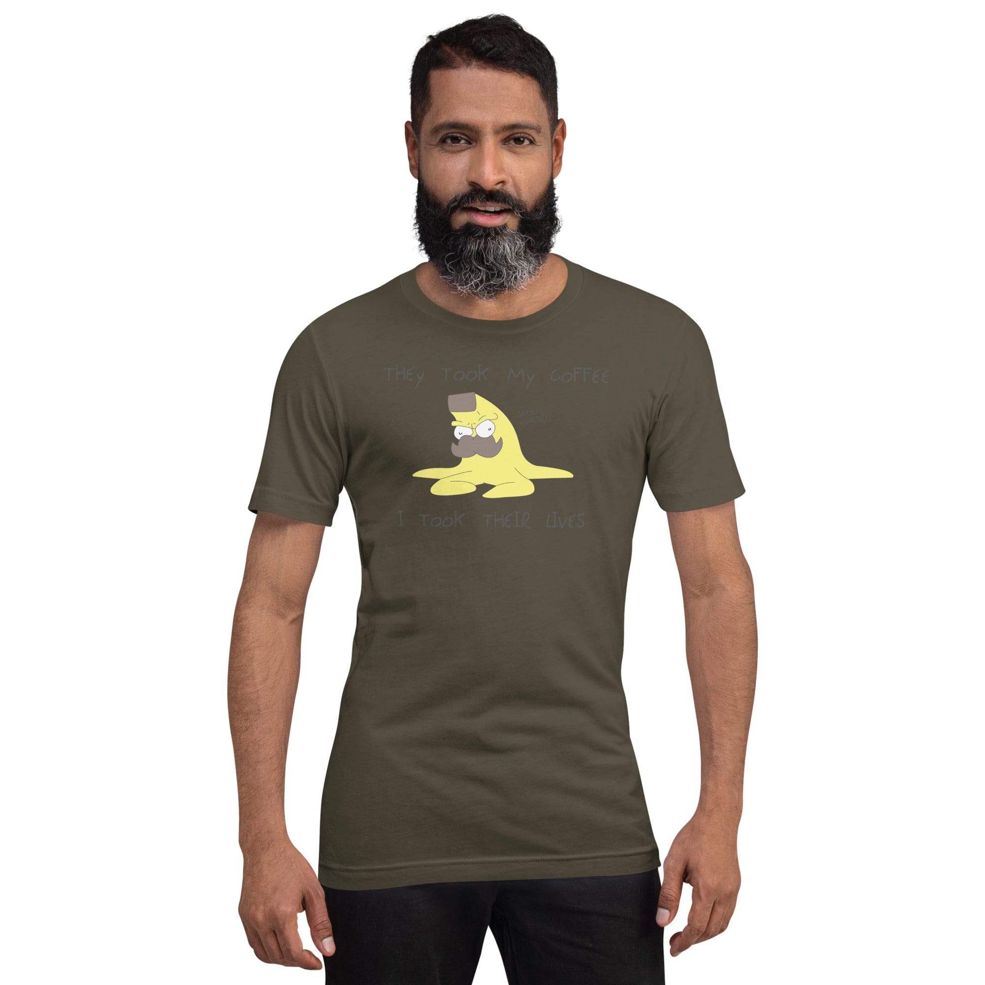 Tactical Gear Junkie Army / S Sketch's World © Officially Licensed - They Took My Coffee Nanner Unisex T-Shirt
