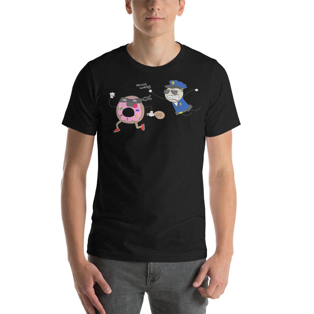Tactical Gear Junkie Black Heather / XS Sketch's World © Officially Licensed - Police & Donut Unisex T-Shirt