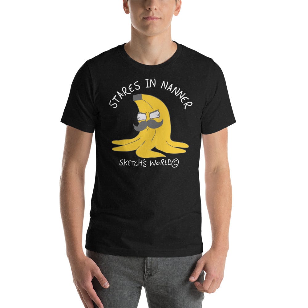 Tactical Gear Junkie Black Heather / XS Sketch's World © Officially Licensed - Stares in Nanner Unisex T-Shirt