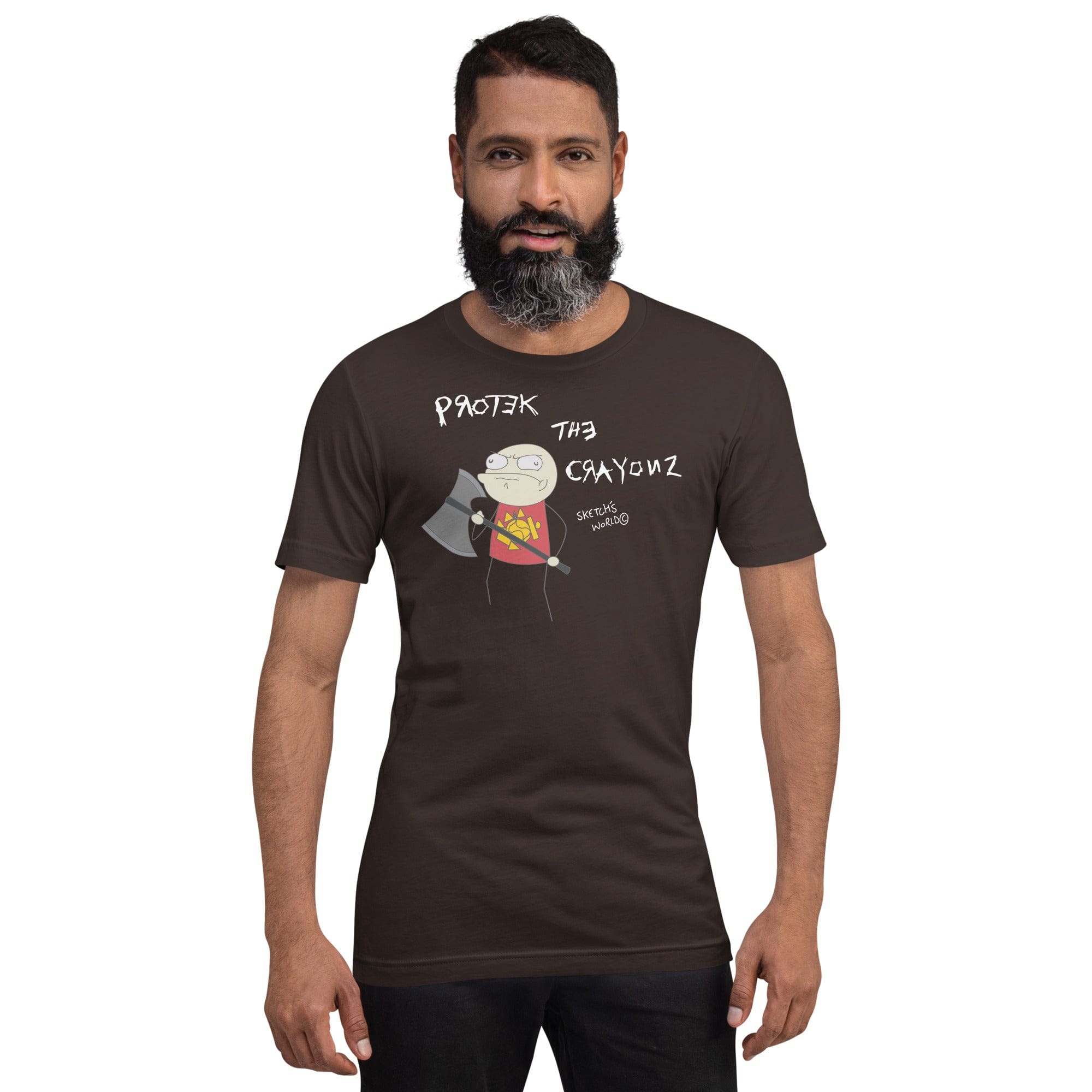 Tactical Gear Junkie Brown / S Sketch's World © Officially Licensed - Protect the Crayonz Marine Unisex T-Shirt