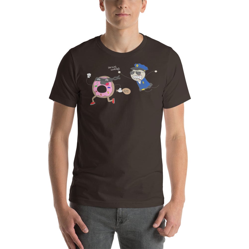 Tactical Gear Junkie Brown / S Sketch's World © Officially Licensed - Police & Donut Unisex T-Shirt
