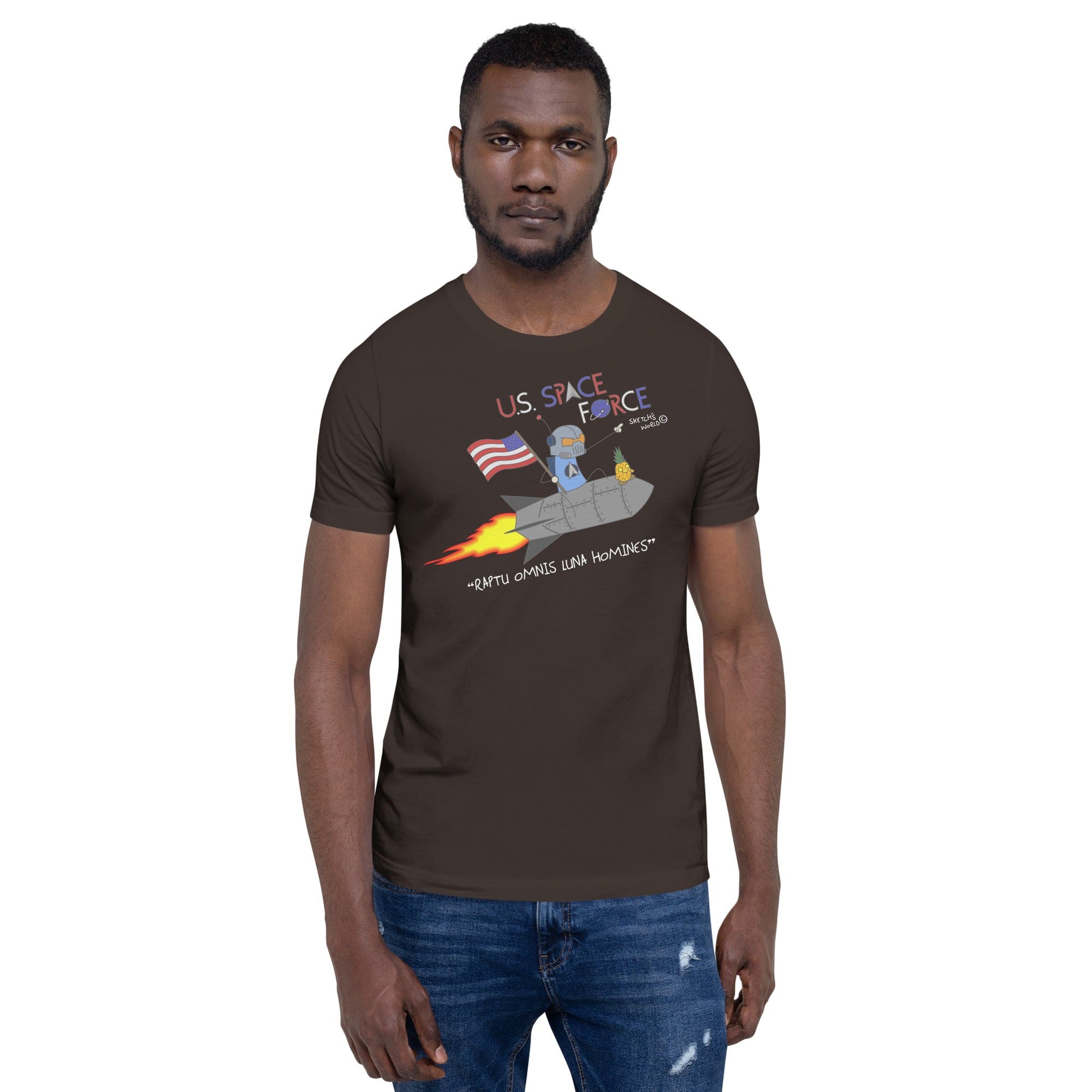 Tactical Gear Junkie Brown / S Sketch's World © Officially Licensed - US Space Force Unisex T-Shirt