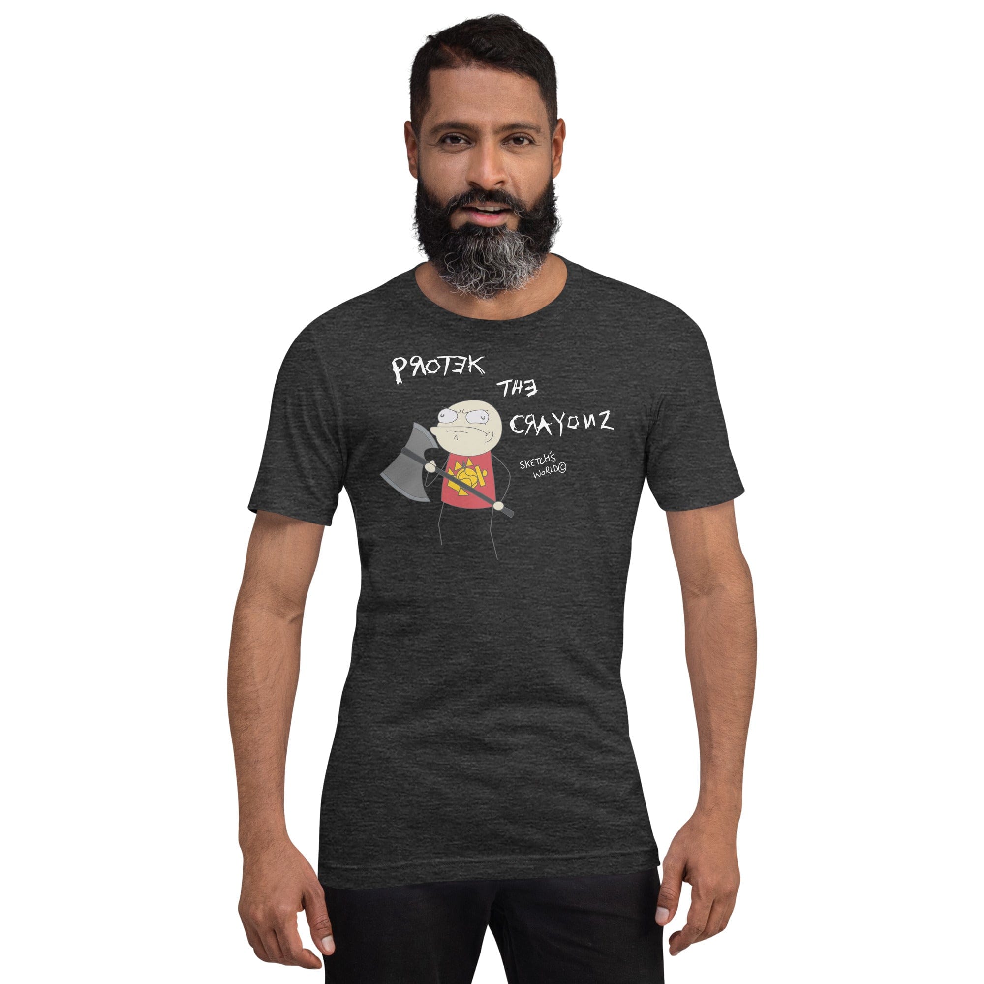 Tactical Gear Junkie Dark Grey Heather / XS Sketch's World © Officially Licensed - Protect the Crayonz Marine Unisex T-Shirt