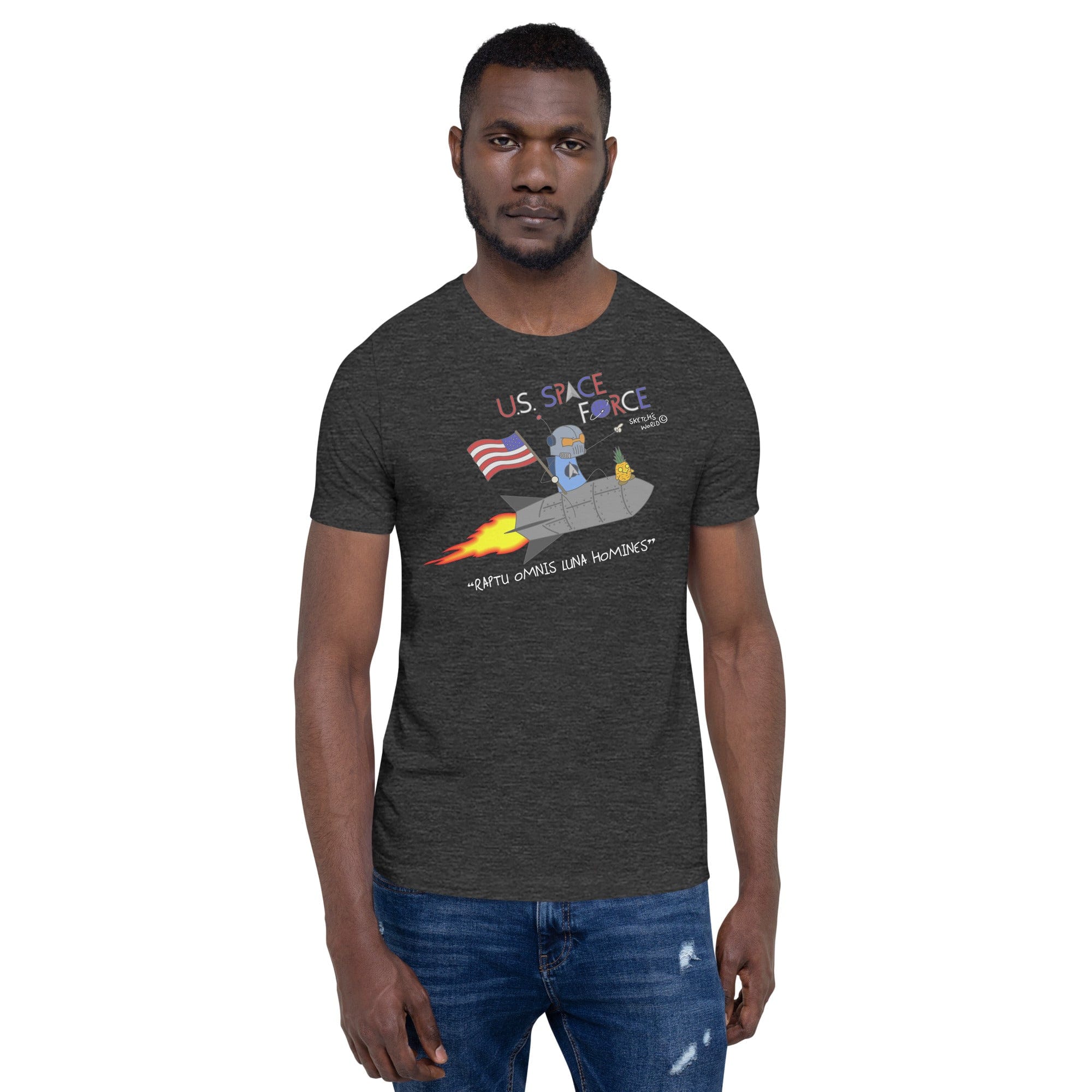 Tactical Gear Junkie Dark Grey Heather / XS Sketch's World © Officially Licensed - US Space Force Unisex T-Shirt