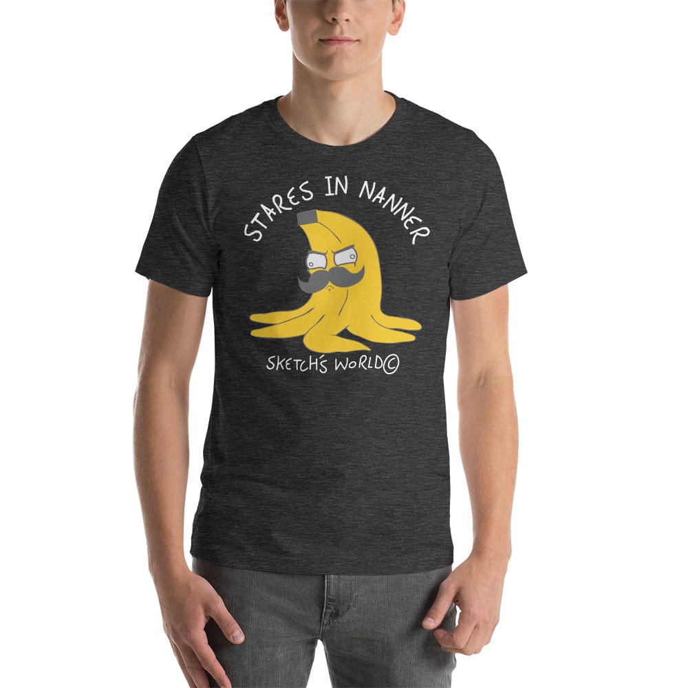 Tactical Gear Junkie Dark Grey Heather / XS Sketch's World © Officially Licensed - Stares in Nanner Unisex T-Shirt