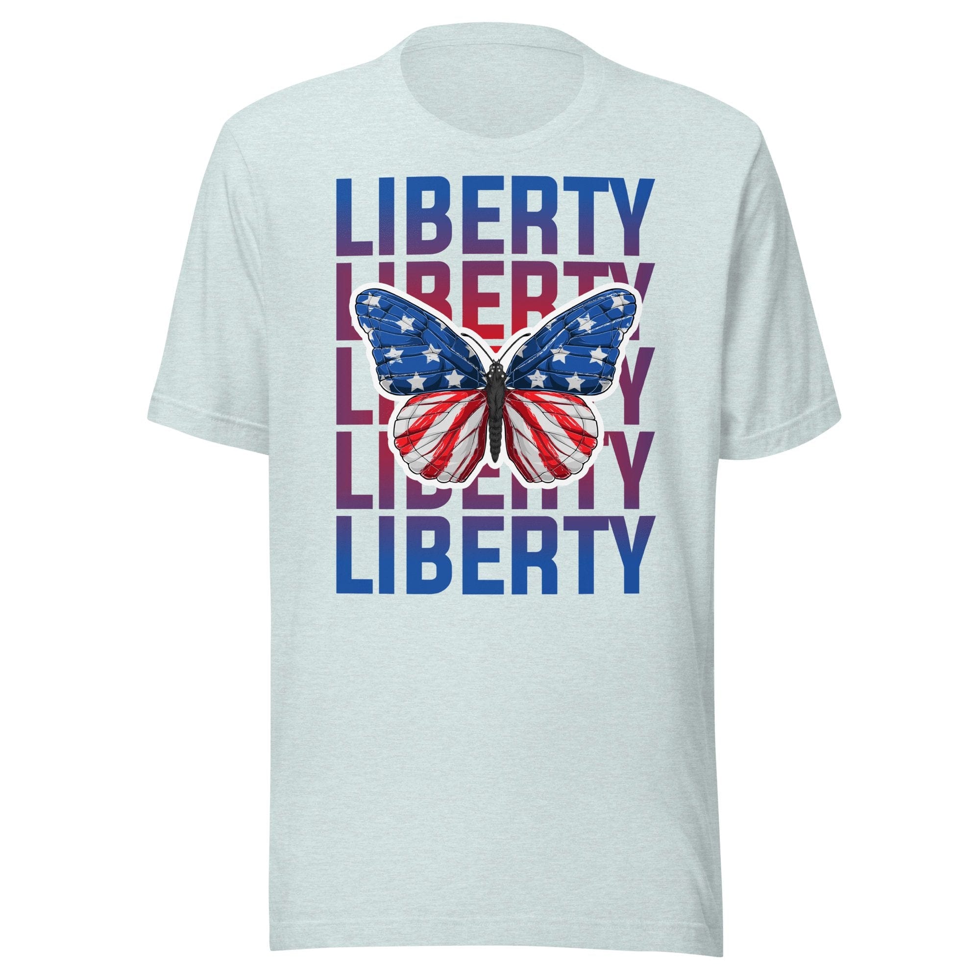 Tactical Gear Junkie Heather Prism Ice Blue / XS American Flag Butterfly - Unisex t-shirt