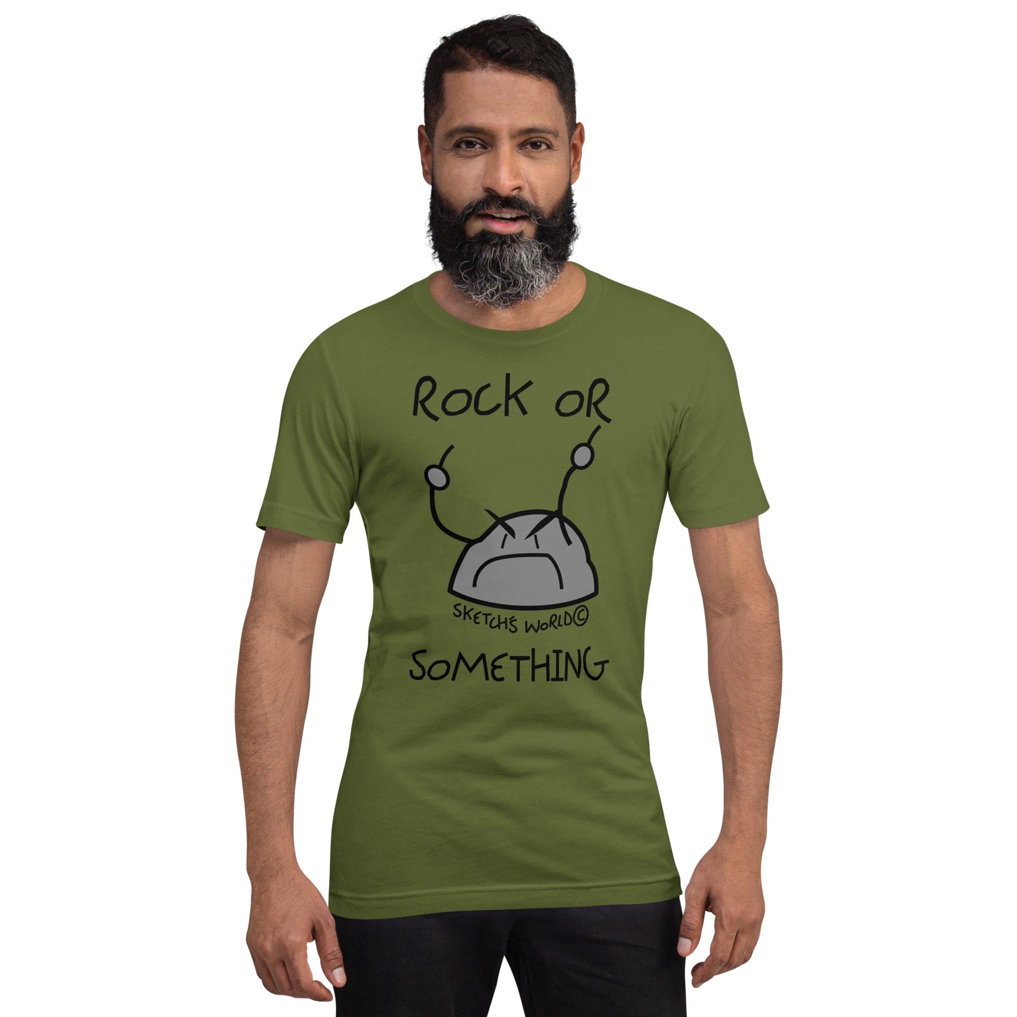 Tactical Gear Junkie Olive / S Sketch's World © Officially Licensed - Rock or Something Unisex T-Shirt