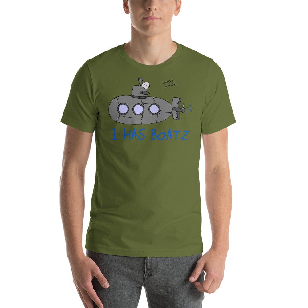 Tactical Gear Junkie Olive / S Sketch's World © Officially Licensed - Navy Submarine Unisex T-Shirt