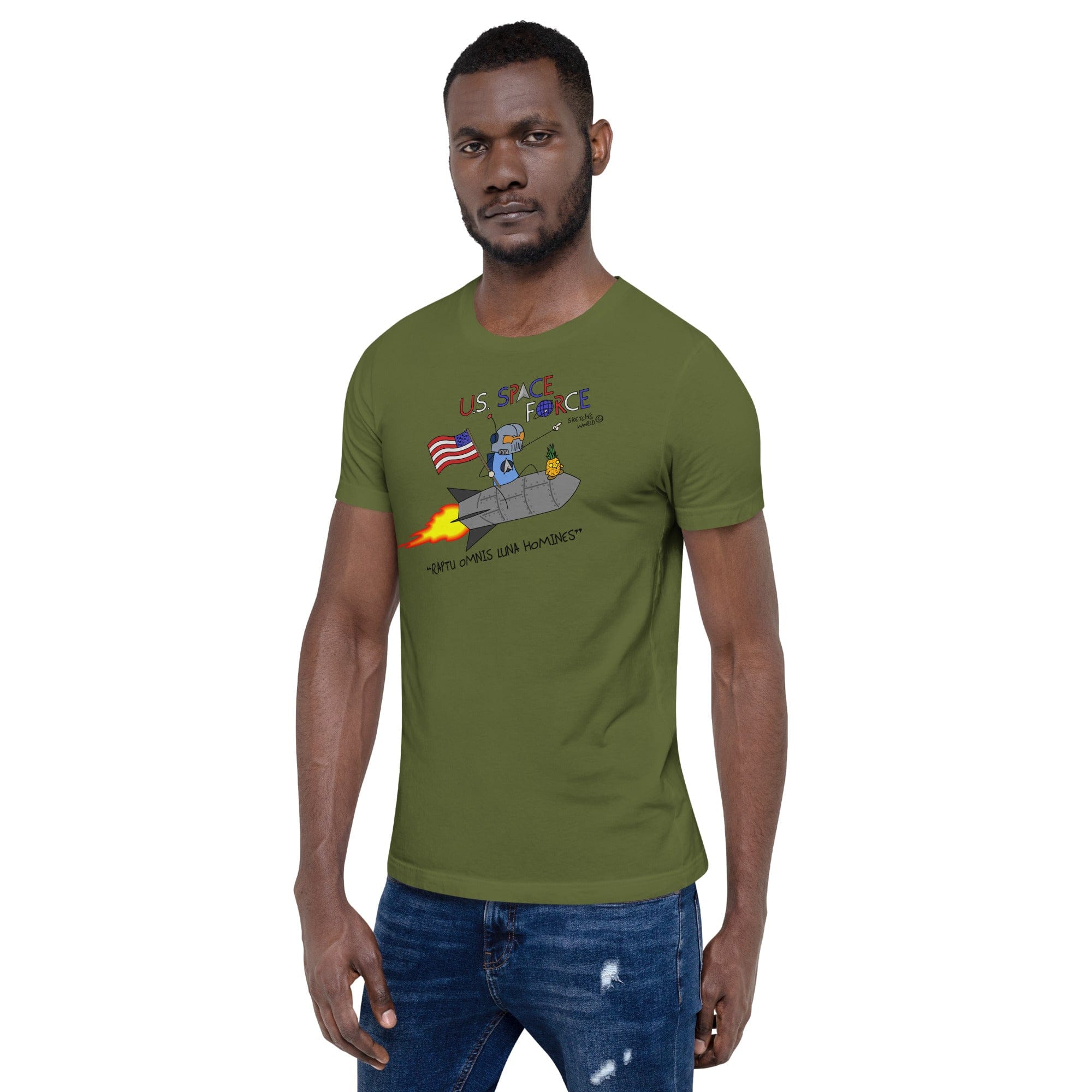 Tactical Gear Junkie Sketch's World © Officially Licensed - US Space Force Unisex T-Shirt