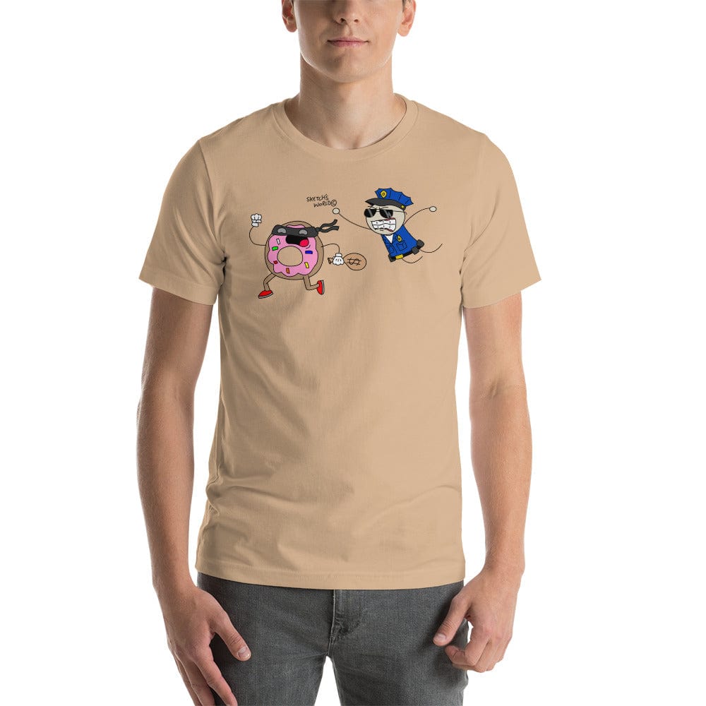 Tactical Gear Junkie Tan / XS Sketch's World © Officially Licensed - Police & Donut Unisex T-Shirt