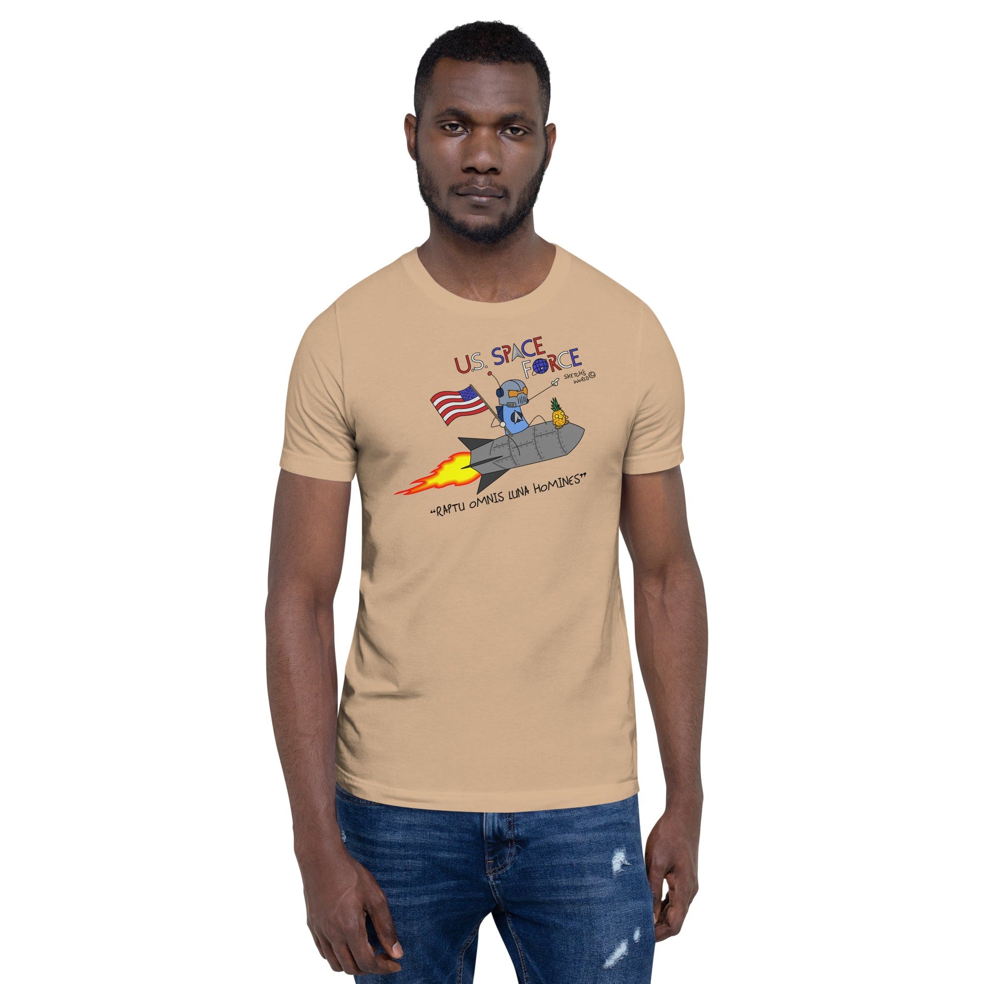 Tactical Gear Junkie Tan / XS Sketch's World © Officially Licensed - US Space Force Unisex T-Shirt